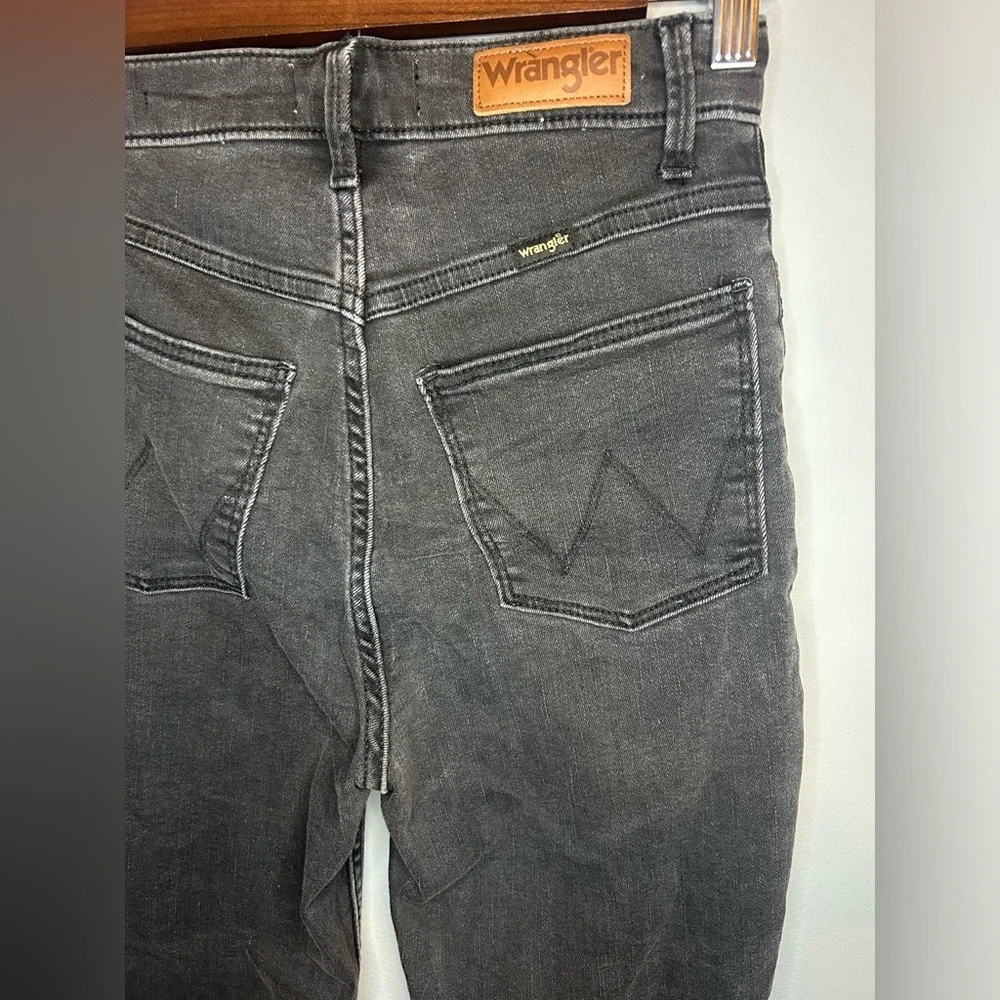 Wrangler Highest Women‎ 2 High-Rise Western Skinny Jeans Light Black/Gray